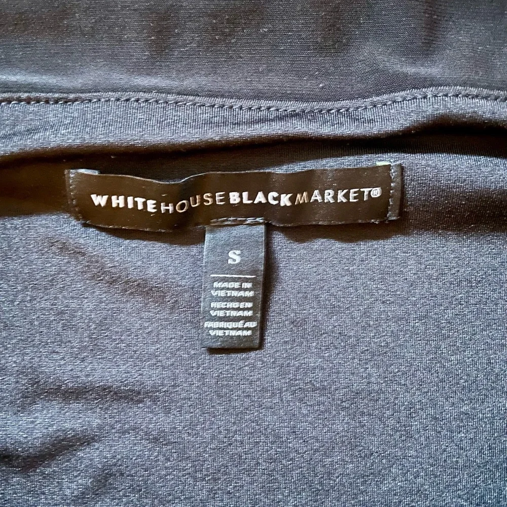 Black Silky Offshoulder Blouse - Picture 2 of 3